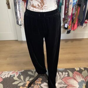 Black Velvet Jogger Pants